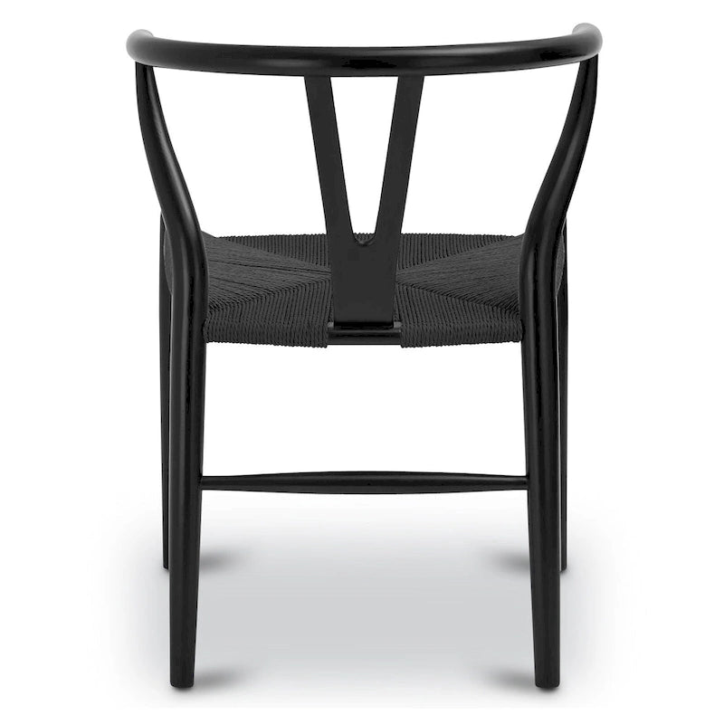 Poly & Bark Weave Chair - Solid Wood with Woven Seat