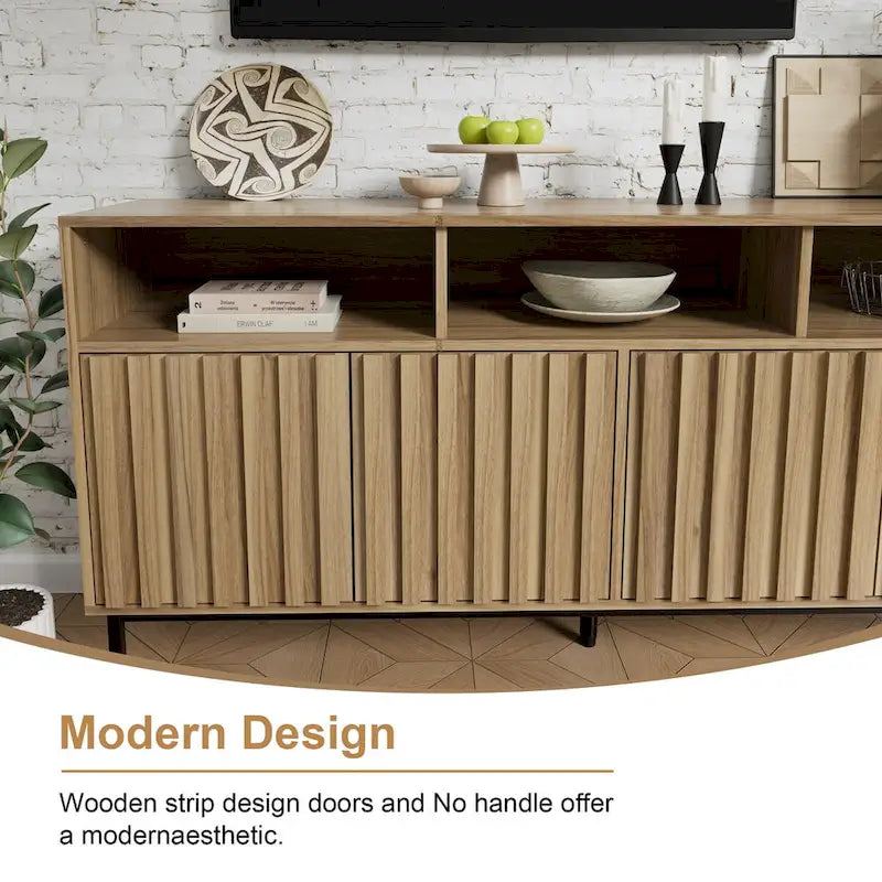 Sideboard Kitchen Buffet Coffee Bar Cabinet Storage Cabinet Server Table Mid Century