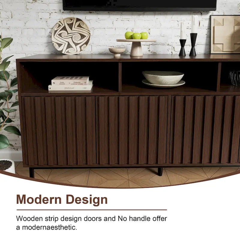 Sideboard Kitchen Buffet Coffee Bar Cabinet Storage Cabinet Server Table Mid Century
