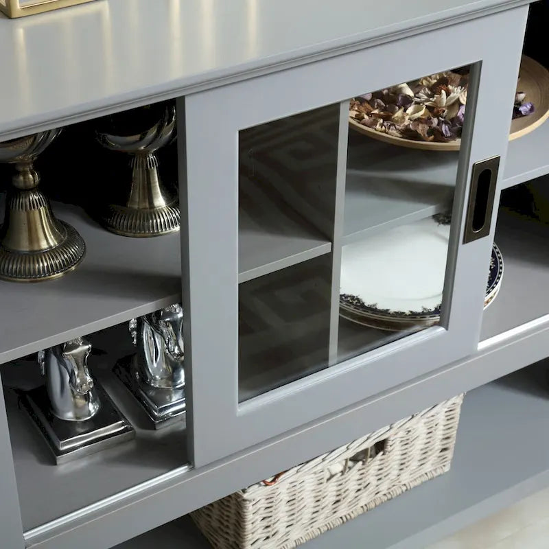 Contemporary 55 Grey Buffet Table