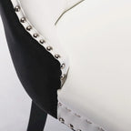 High-end Tufted Upholstered Nailhead Trim Dining Chair, Set of 2