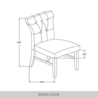 CraftPorch Mid-Century Modern Wooden Dining Chair