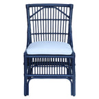 Rattan Slat Back Cushioned Dining Chairs, Set of Two by East at Main