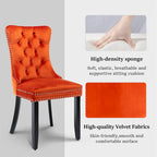 Modern Tufted Velvet Side Dining Chairs (Set of 4)