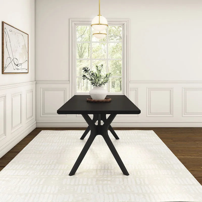 Plank and Beam Verso Cross Leg Rectangular Dining Table - 72