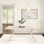 Plank and Beam Verso Cross Leg Rectangular Dining Table - 72