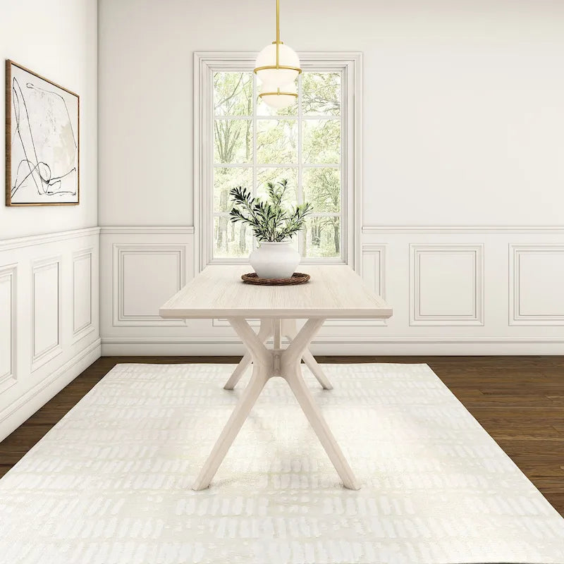 Plank and Beam Verso Cross Leg Rectangular Dining Table - 72