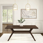 Plank and Beam Verso Cross Leg Rectangular Dining Table - 72