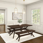 Plank and Beam Verso Cross Leg Rectangular Dining Table - 72