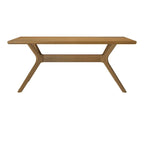 Plank and Beam Verso Cross Leg Rectangular Dining Table - 72