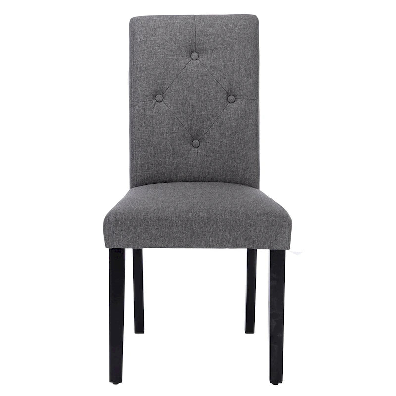 Javlergo Upholstered Dining Chairs Set of 4, Fabric or Faux Leather Dining Room Chair with Metal Legs