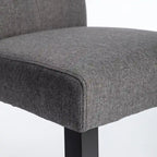 Javlergo Upholstered Dining Chairs Set of 4, Fabric or Faux Leather Dining Room Chair with Metal Legs