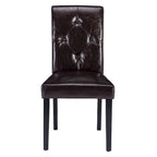 Javlergo Upholstered Dining Chairs Set of 4, Fabric or Faux Leather Dining Room Chair with Metal Legs