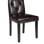 Javlergo Upholstered Dining Chairs Set of 4, Fabric or Faux Leather Dining Room Chair with Metal Legs