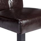 Javlergo Upholstered Dining Chairs Set of 4, Fabric or Faux Leather Dining Room Chair with Metal Legs