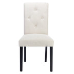 Javlergo Upholstered Dining Chairs Set of 4, Fabric or Faux Leather Dining Room Chair with Metal Legs