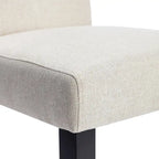 Javlergo Upholstered Dining Chairs Set of 4, Fabric or Faux Leather Dining Room Chair with Metal Legs