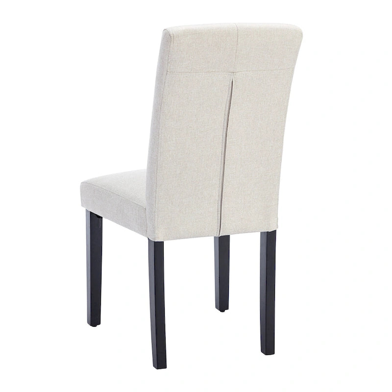 Javlergo Upholstered Dining Chairs Set of 4, Fabric or Faux Leather Dining Room Chair with Metal Legs