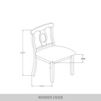 CraftPorch Mid-Century 5-piece Wooden Dining Set