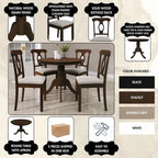 CraftPorch Mid-Century 5-piece Wooden Dining Set