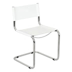 Breuer Chair Company Mart Stam Cantilever Side Chair w/ Chrome Frame (Various Bonded Leather Colors)