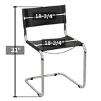 Breuer Chair Company Mart Stam Cantilever Side Chair w/ Chrome Frame (Various Bonded Leather Colors)