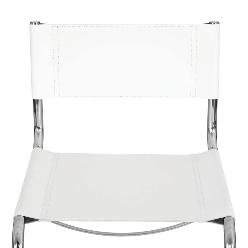 Breuer Chair Company Mart Stam Cantilever Side Chair w/ Chrome Frame (Various Bonded Leather Colors)