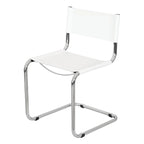Breuer Chair Company Mart Stam Cantilever Side Chair w/ Chrome Frame (Various Bonded Leather Colors)