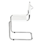 Breuer Chair Company Mart Stam Cantilever Side Chair w/ Chrome Frame (Various Bonded Leather Colors)