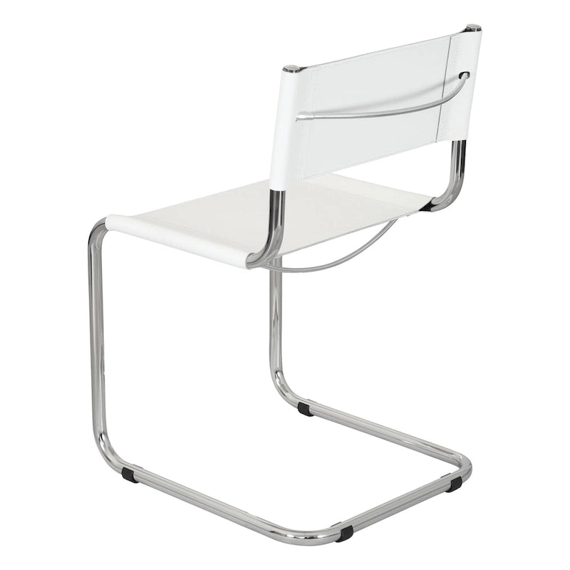Breuer Chair Company Mart Stam Cantilever Side Chair w/ Chrome Frame (Various Bonded Leather Colors)