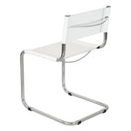 Breuer Chair Company Mart Stam Cantilever Side Chair w/ Chrome Frame (Various Bonded Leather Colors)