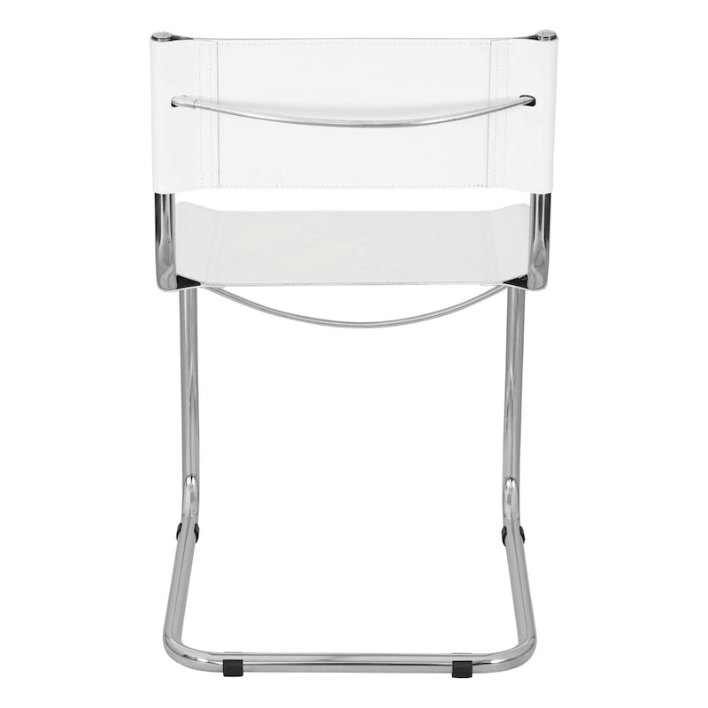 Breuer Chair Company Mart Stam Cantilever Side Chair w/ Chrome Frame (Various Bonded Leather Colors)