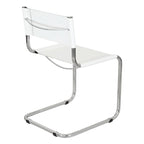 Breuer Chair Company Mart Stam Cantilever Side Chair w/ Chrome Frame (Various Bonded Leather Colors)