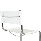 Breuer Chair Company Mart Stam Cantilever Side Chair w/ Chrome Frame (Various Bonded Leather Colors)