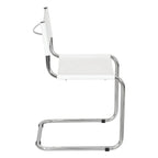 Breuer Chair Company Mart Stam Cantilever Side Chair w/ Chrome Frame (Various Bonded Leather Colors)