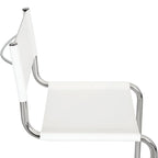 Breuer Chair Company Mart Stam Cantilever Side Chair w/ Chrome Frame (Various Bonded Leather Colors)