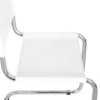 Breuer Chair Company Mart Stam Cantilever Side Chair w/ Chrome Frame (Various Bonded Leather Colors)