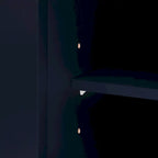 Curved Design Storage Cabinet with Adjustable Shelves and Drawer