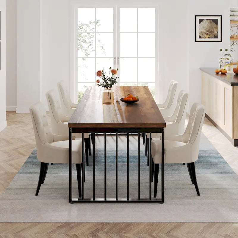 78.7 inches Diniong Table for 6-8 People, Wood Dinner Table for Dining Room