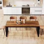 78.7 inches Diniong Table for 6-8 People, Wood Dinner Table for Dining Room