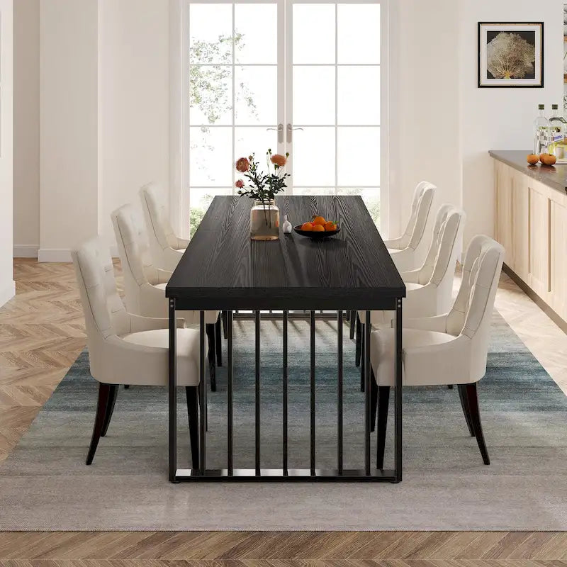 78.7 inches Diniong Table for 6-8 People, Wood Dinner Table for Dining Room