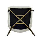 Modern Set of 2 Beige Upholstered Faux Leather High Back Chair For Dining Table