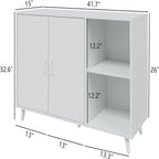 Kitchen Sideboard with 2 Door 2 Shelves - 15D x 41.7W x 32.6H