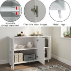 Kitchen Sideboard with 2 Door 2 Shelves - 15D x 41.7W x 32.6H