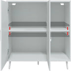 Kitchen Sideboard with 2 Door 2 Shelves - 15D x 41.7W x 32.6H