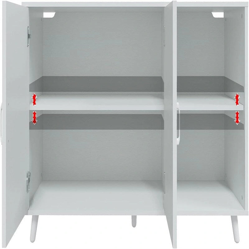 Kitchen Sideboard with 2 Door 2 Shelves - 15D x 41.7W x 32.6H