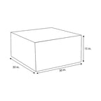 Sorra Home Sunbrella Outdoor Knife Edge Solid Bean Pouf