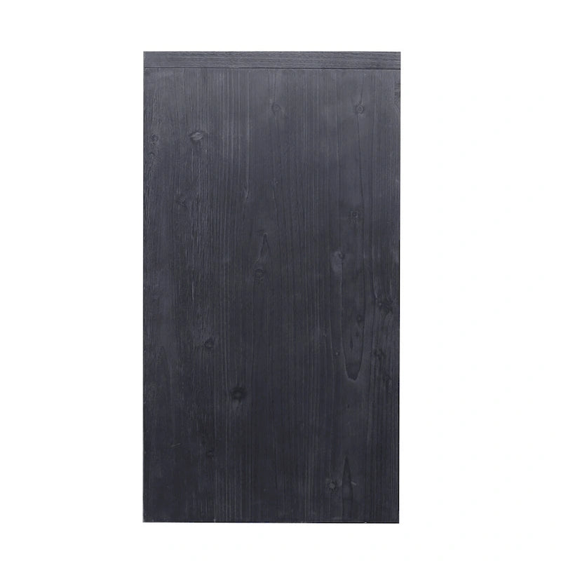 60-in Farmhouse Antique Black 4 Wooden Door Sideboard Buffet Server Accent Storage Cabinet