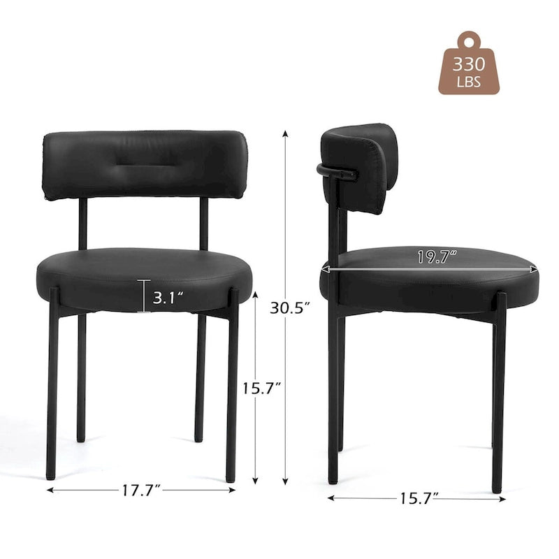 AVAWING Dining Chairs Mid-Century Modern Kitchen Chairs Set of 4