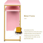 38.19 W Particle Board Computer Desk Manicure Table with 2 Drawers and 1 Cabinet